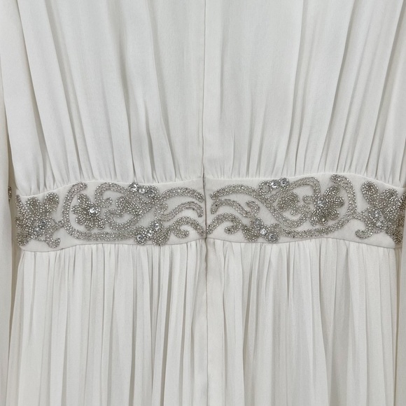 French Connection Cari Wedding Dress Style 71JOI SUMMER WHITE PF CARI LS MAXI - Picture 9 of 12